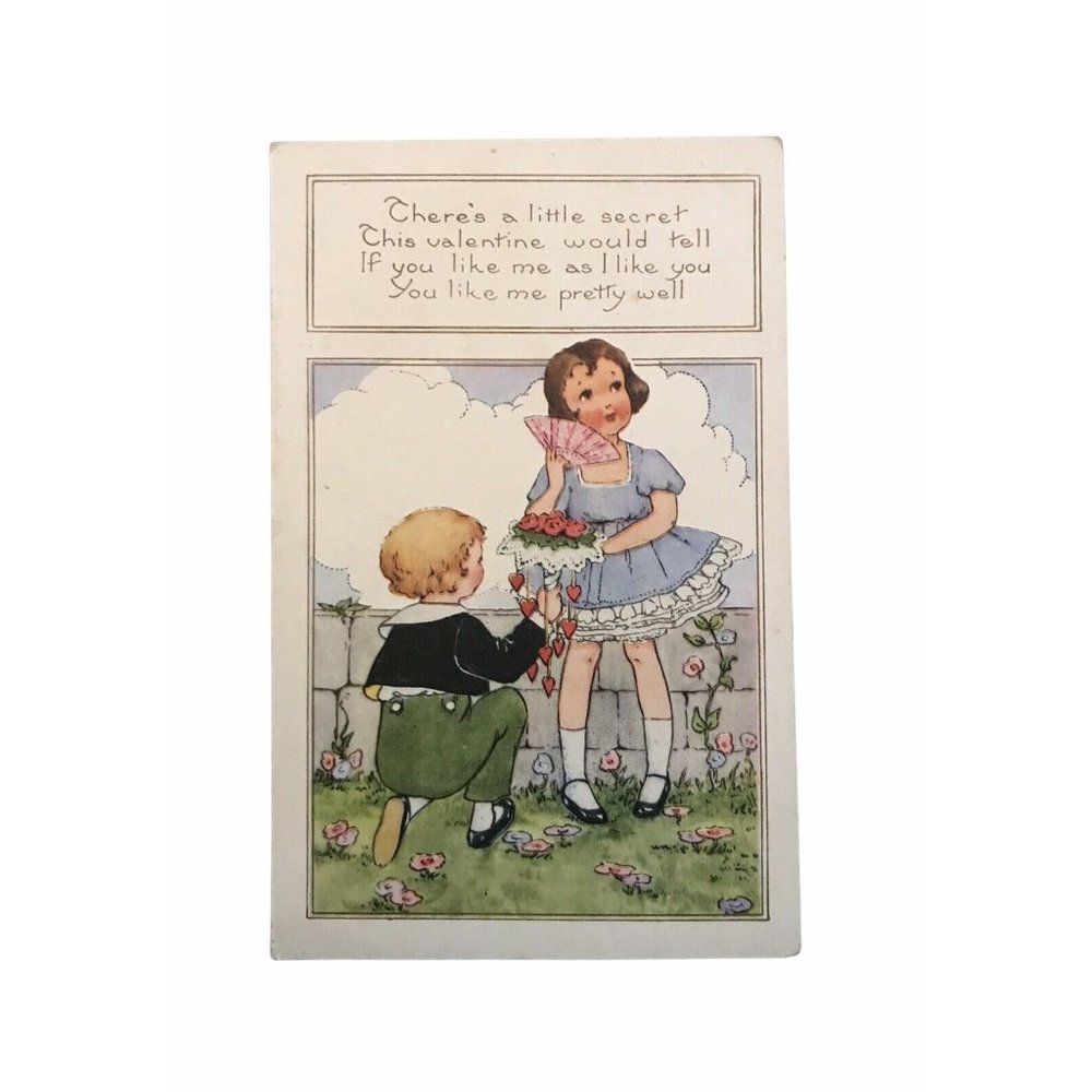 Vintage Valentine’s Day Postcard Whitney Made Worcester Mass. Early 1900's